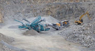 Powerscreen machines crushing and screening hard limestone
