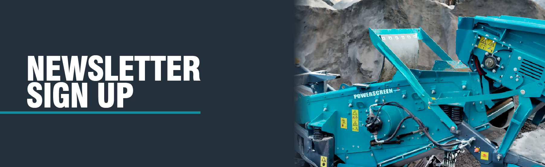 newsletter sign up banner
