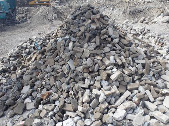 Second concrete product for recycling